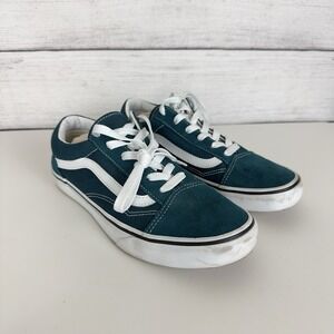 Vans Unisex Off The Wall 751505 Blue Casual‎ Shoes Sneakers Junior Sz 6 | W 7.5